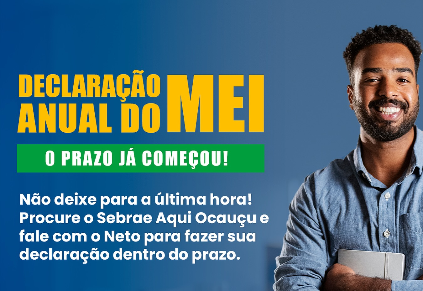 Não percam o prazo