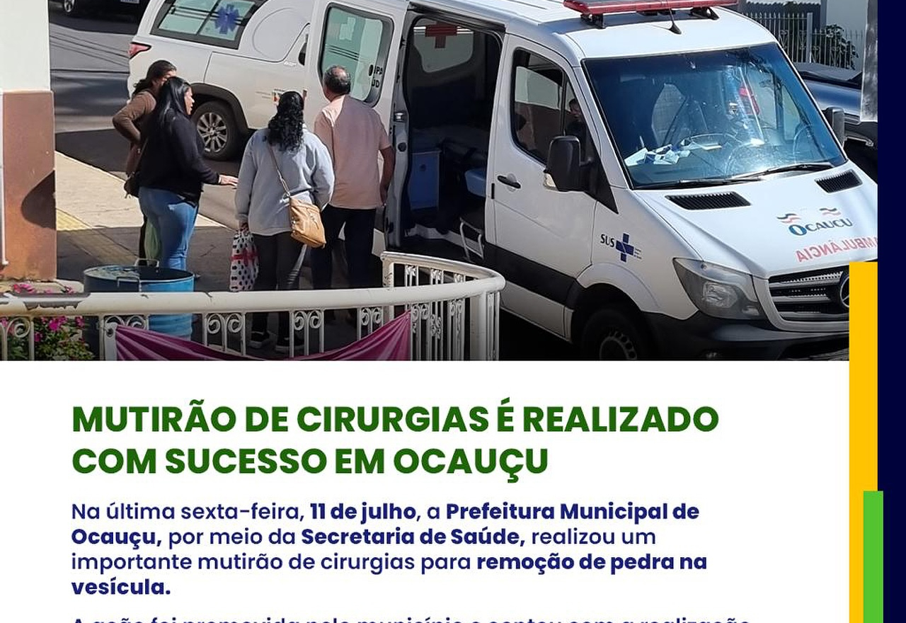 Multirão das Cirurgias foi Realizada no Município de Ocauçu