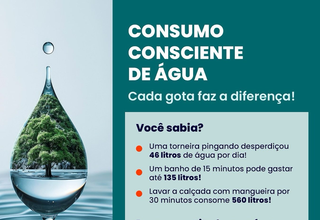 Cada gota faz a diferença